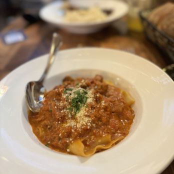 Luna Restaurant signature dishes Pappardelle al FunghiMargherita PizzaChicken Milanese